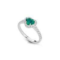 Ringe Buonocore Dame Forever 2.0 in Weißgold Smeraldo 0.50 Ct 766A01MW - 766A01MW